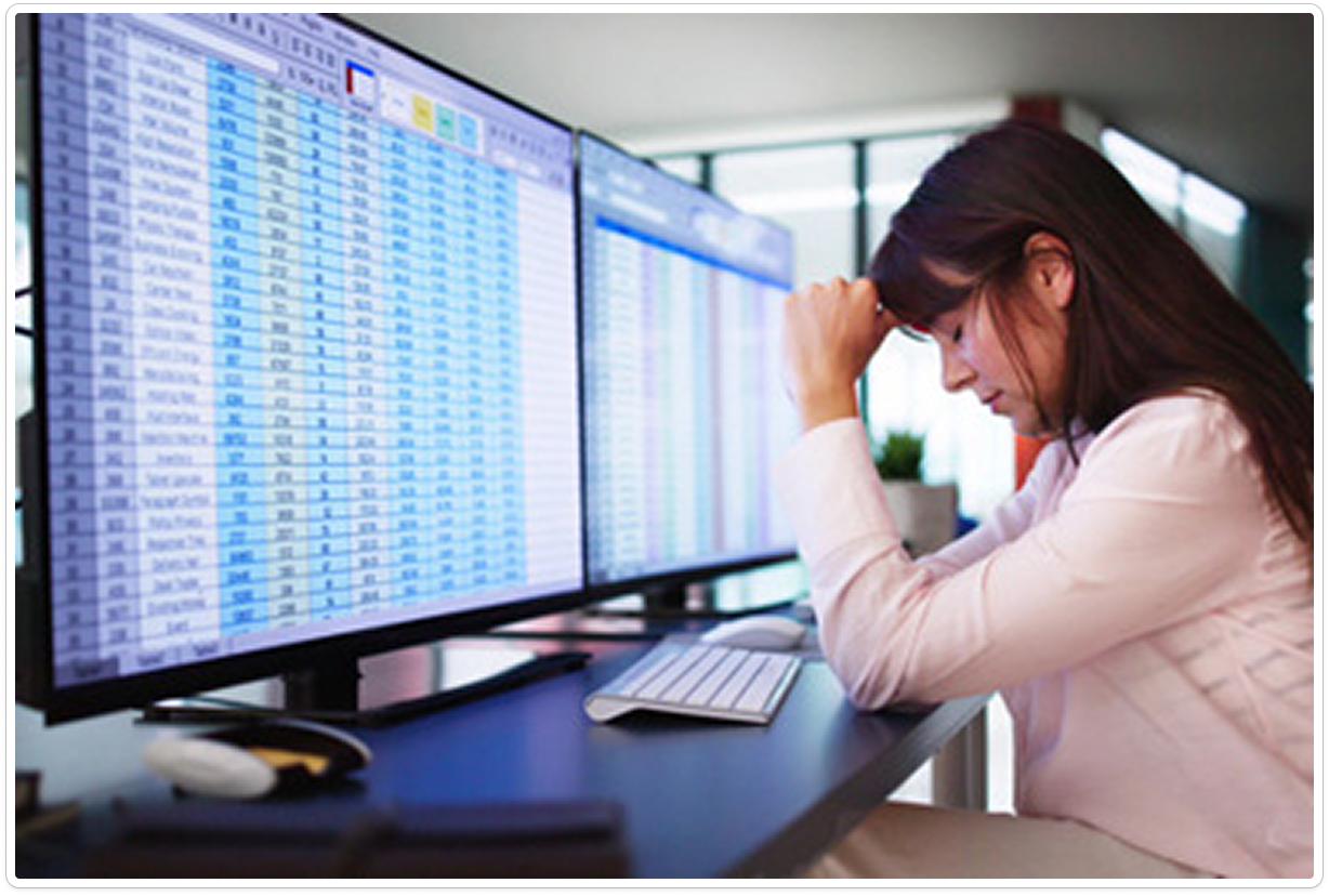 Woman frustrated with Siloed Data