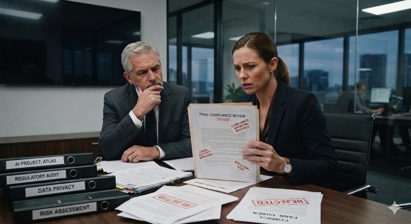 Executives concerned over AI projects cancelled due to compliance