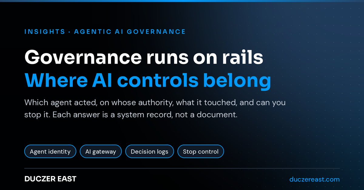 Governance runs o rails